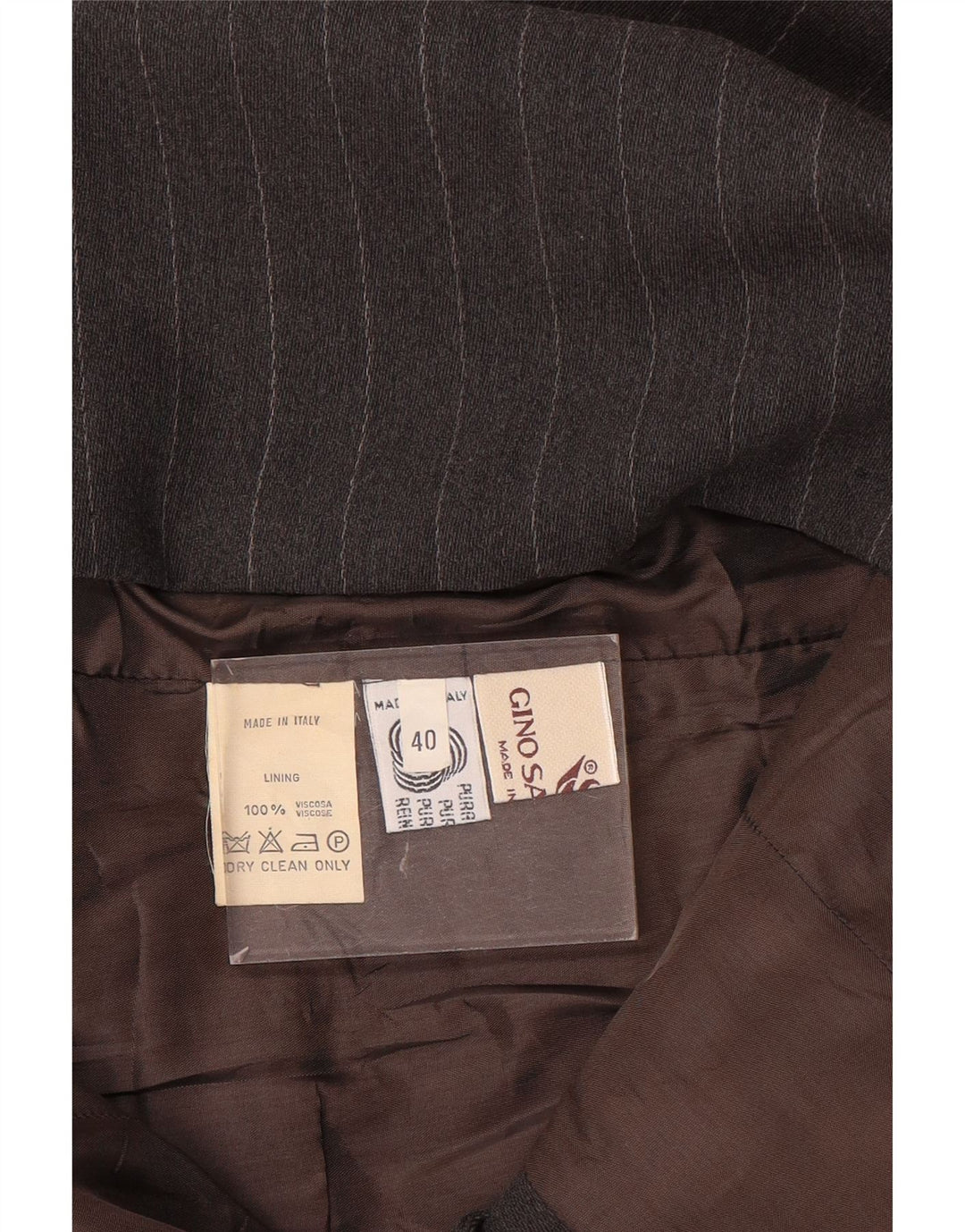 Giacca Blazer Lunga Donna Gino Sartore IT 40 Small Grigio a Righe