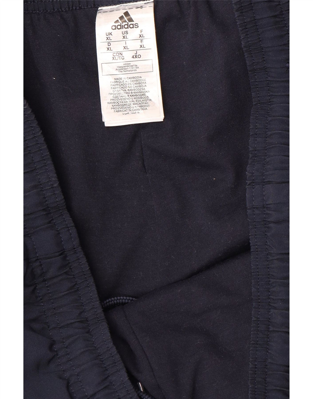 Pantaloni da tuta da uomo ADIDAS XL poliestere blu navy