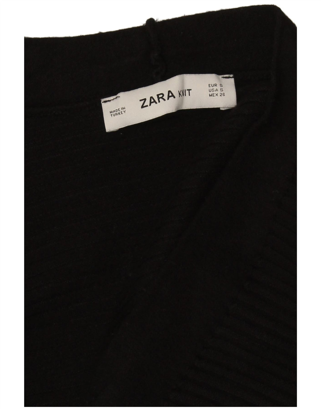 Maglione cardigan oversize corto da donna Zara UK 10 piccolo nero classico