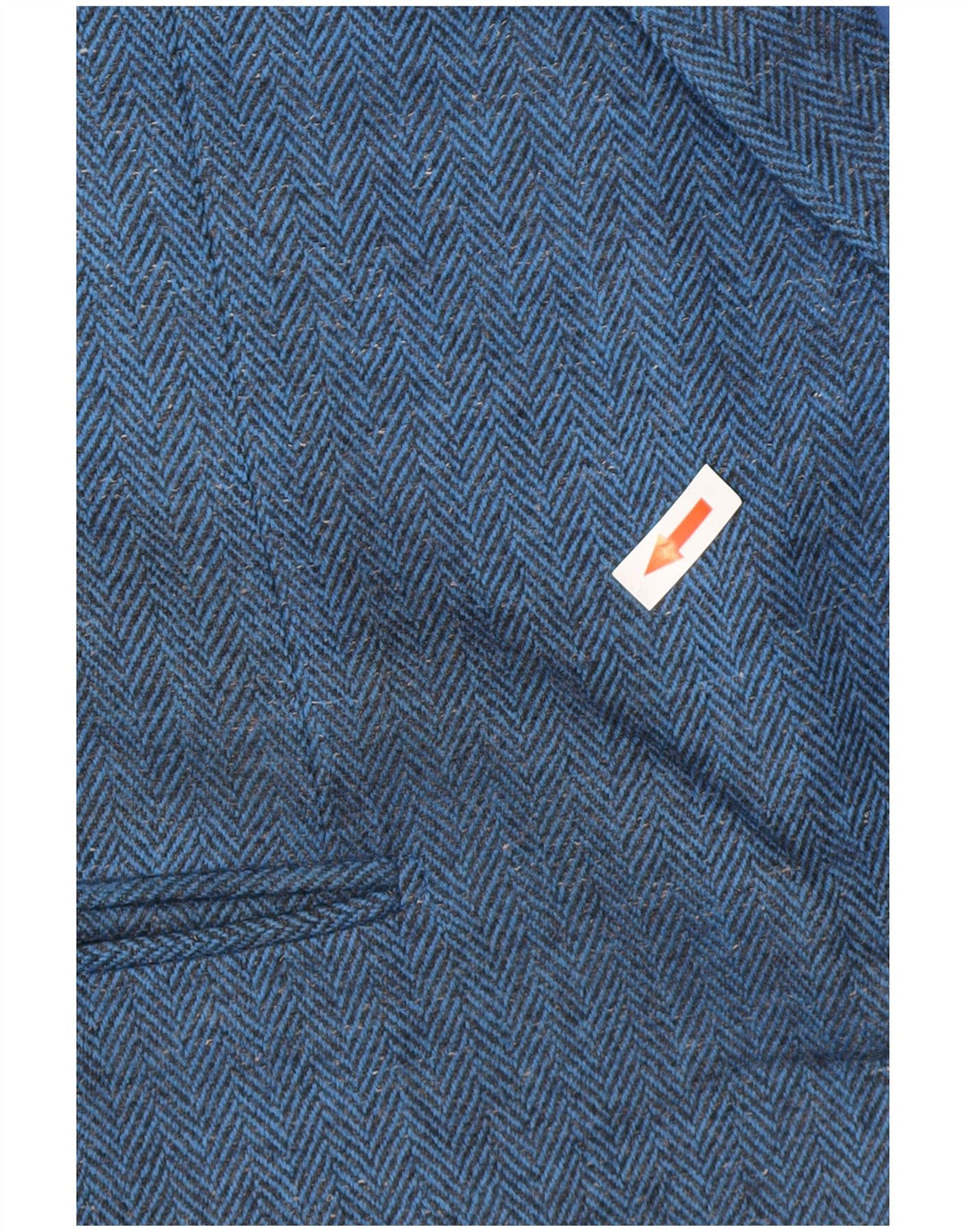 Giacca blazer da uomo a 2 bottoni Pal Zileri IT 52 XL Lana a spina di pesce blu