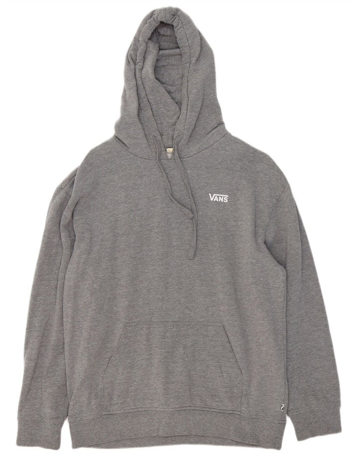 Felpa con cappuccio da uomo Vans Small in cotone chiazzato grigio