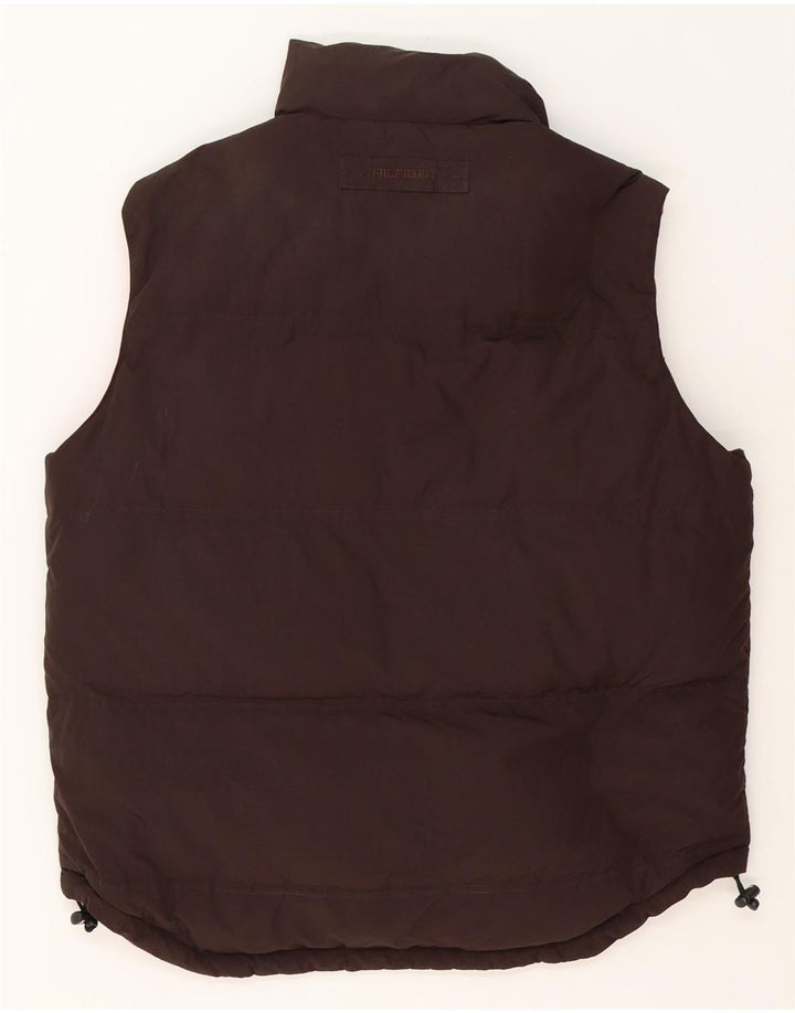Gilet imbottito reversibile da uomo Tommy Hilfiger UK 38 poliestere rosso medio
