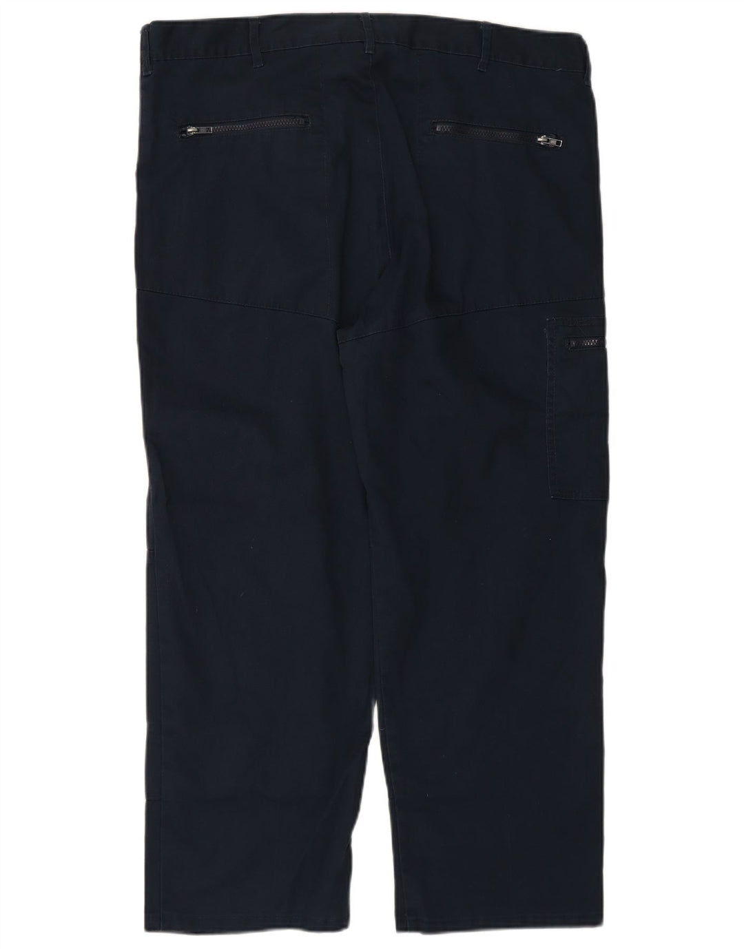 DICKIES Mens Straight Cargo Trousers  W40 L26 Navy Blue Polyester