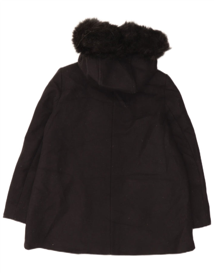 Cappotto oversize con cappuccio da donna Zara UK 10 piccolo in lana nera