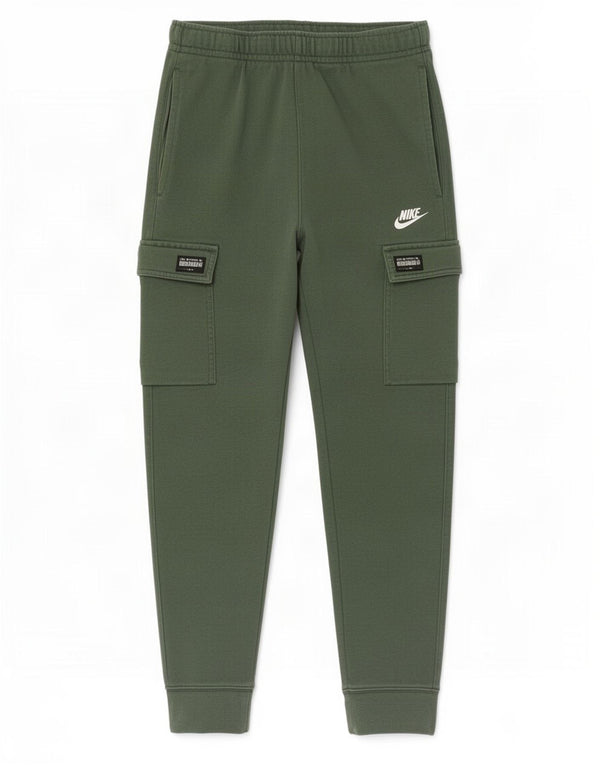 Pantaloni della tuta cargo Nike da uomo, pantaloni da jogging, piccoli, verdi