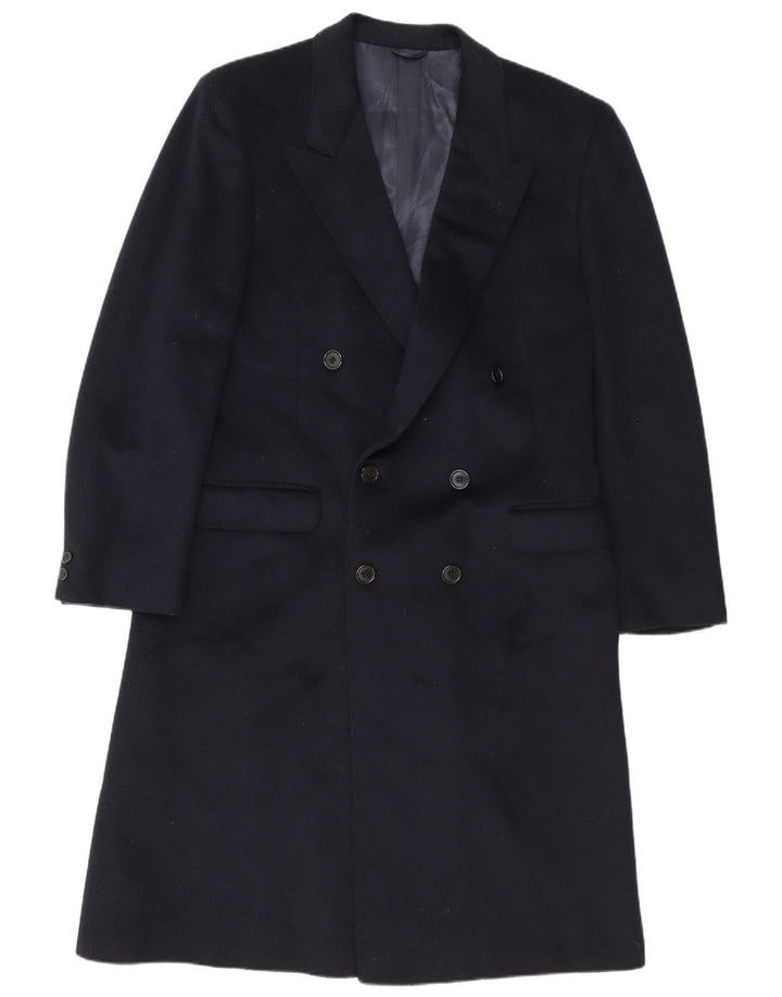 Cappotto doppiopetto da uomo San Remo UK 38 blu navy medio
