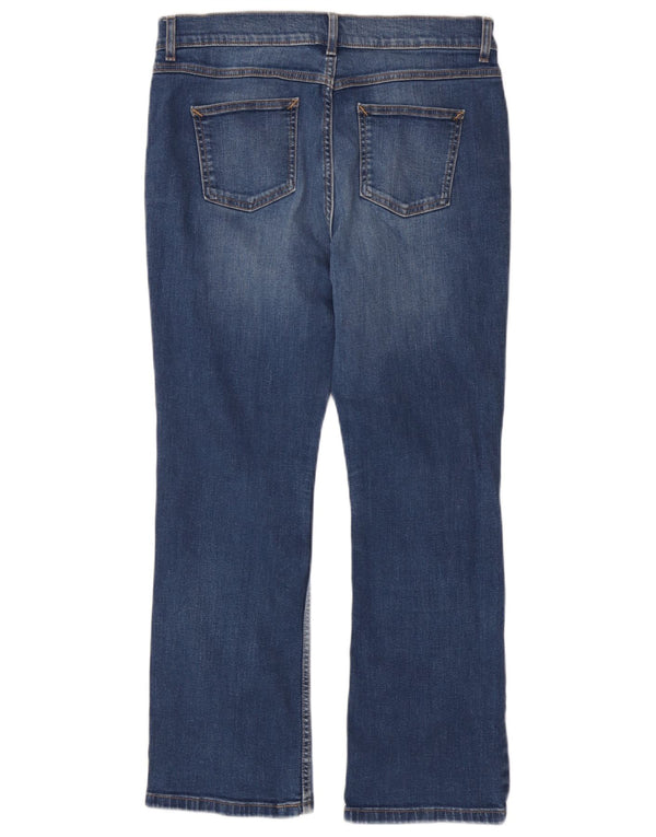 Jeans bootcut slim da donna Marks & Spencer UK 14 Large W34 L28 Cotone blu