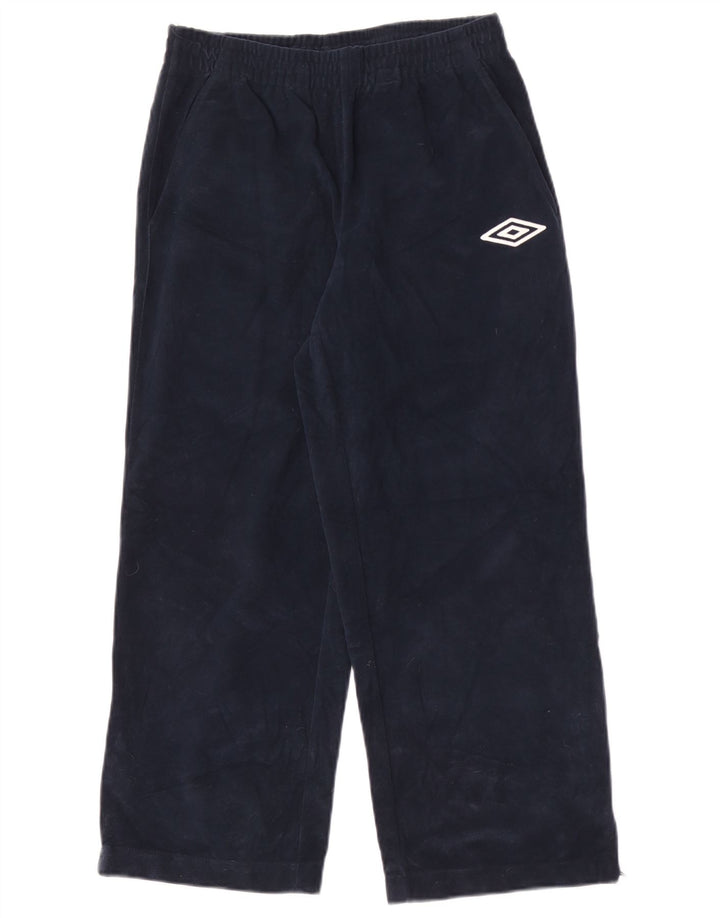 Pantaloni da tuta in pile da donna Umbro UK 8 Small Poliestere blu navy