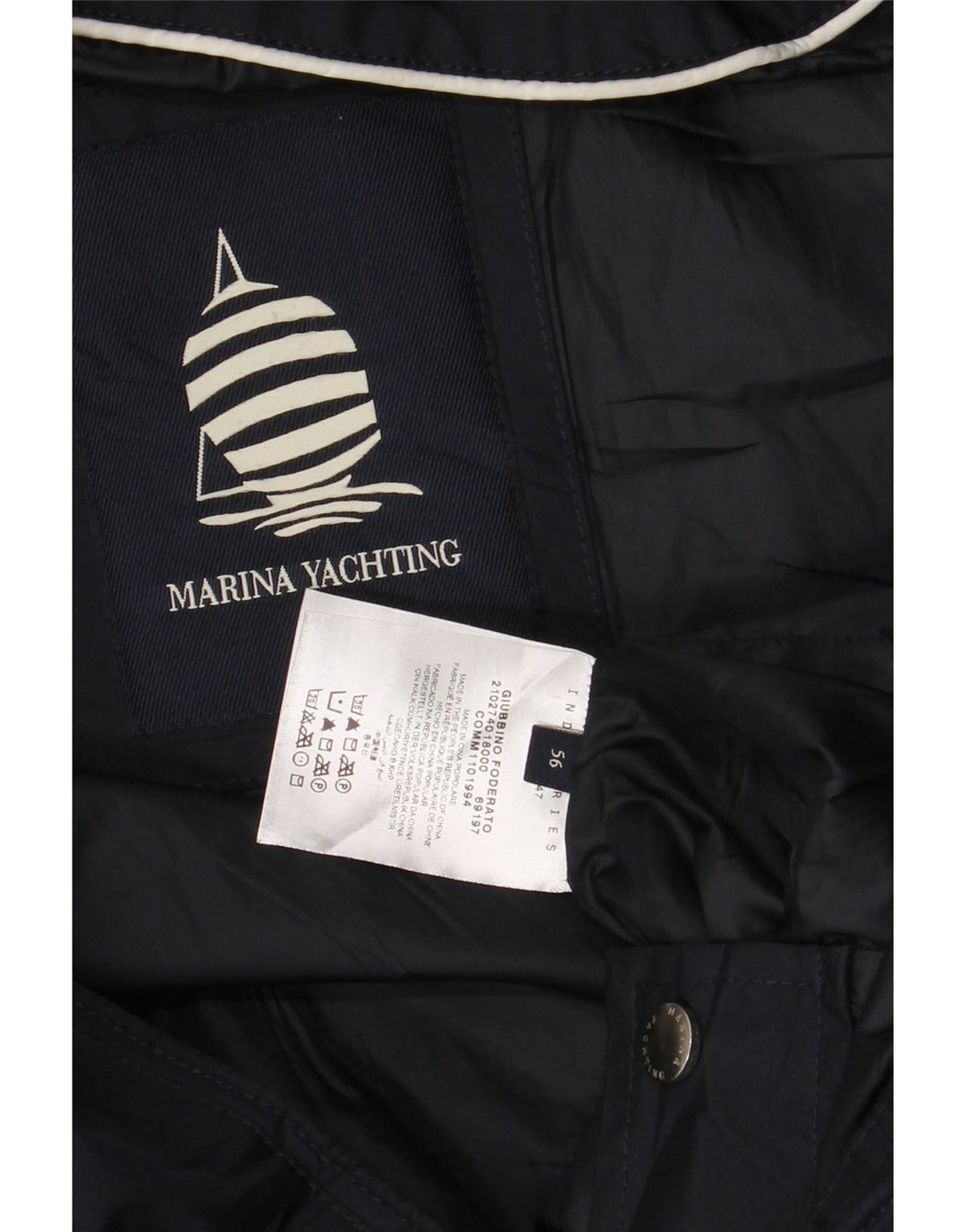 Giubbotto bomber da uomo Marina Yachting IT 56 3XL Poliestere blu navy