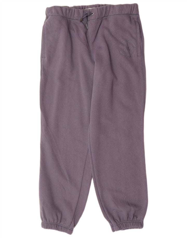 JACK WILLS Pantaloni da tuta da donna Joggers UK 16 Large Viola Cotone