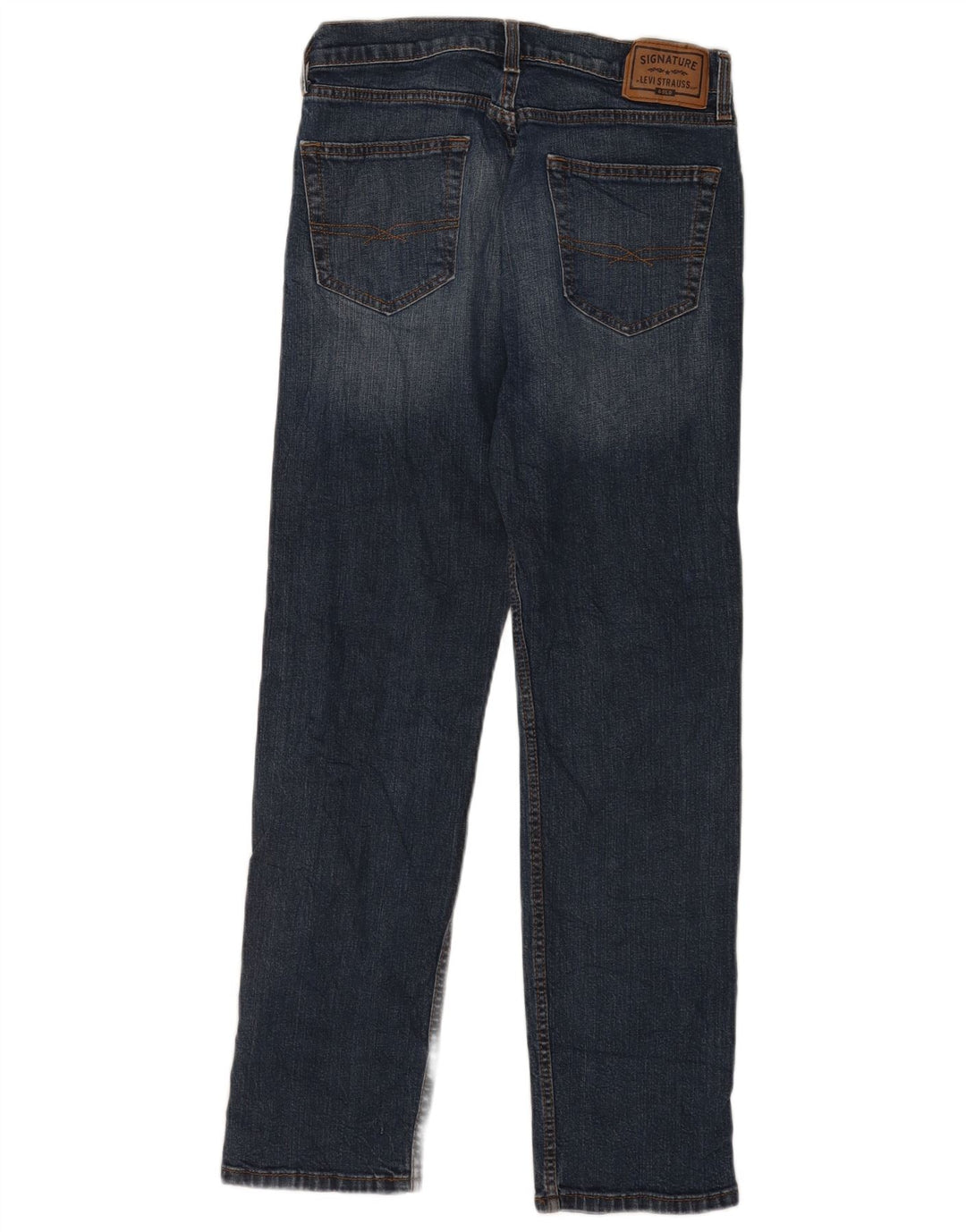 Jeans dritti regolari firmati da uomo Levi's W30 L32 in cotone blu