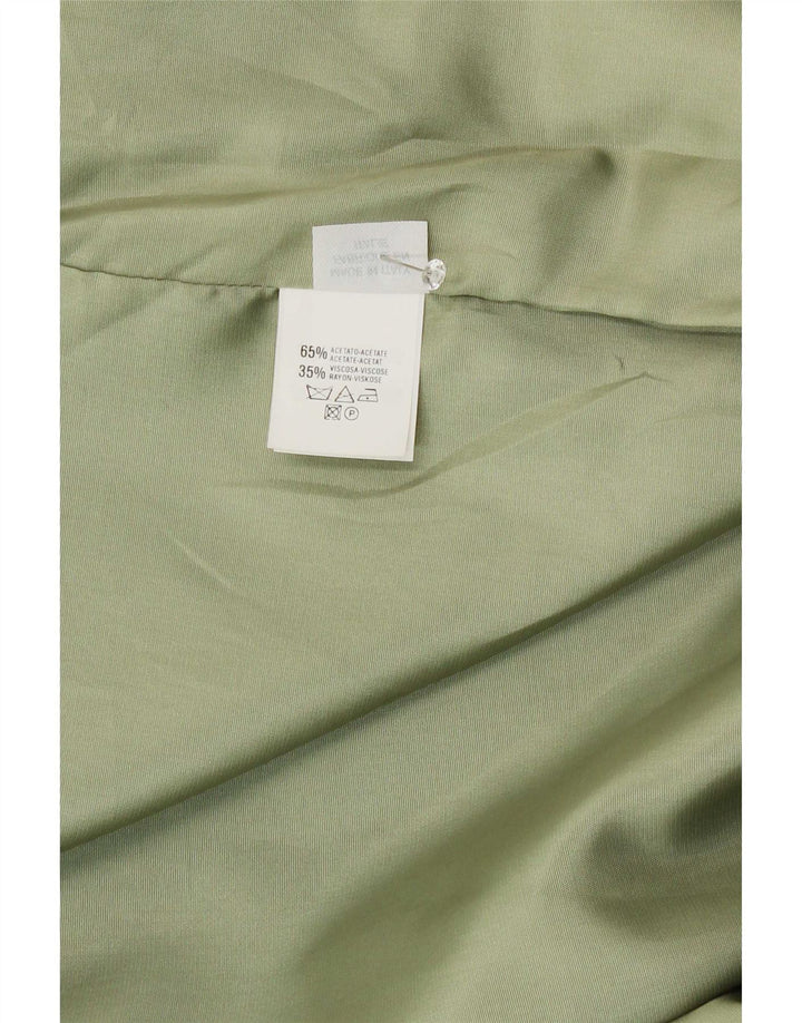 Giacca blazer vintage da uomo a 1 bottone IT 52 XL acetato verde