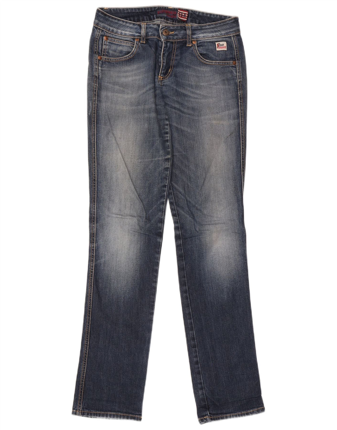 Jeans dritti da donna Roy Rogers W29 L33 cotone blu