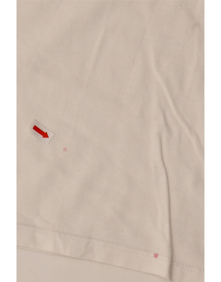 T-shirt grafica da donna Levi's Top UK 16 grande bianca