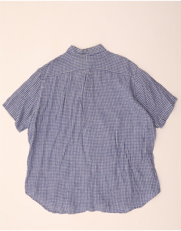 Polo Ralph Lauren Camicia da uomo a maniche corte con vestibilità classica XL blu a quadretti