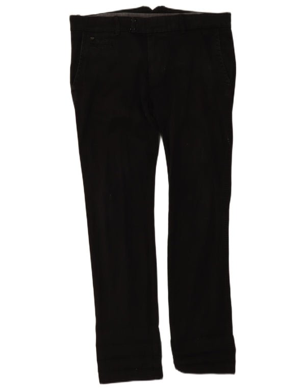 Pantaloni chino dritti da uomo Diesel W32 L30 in cotone nero