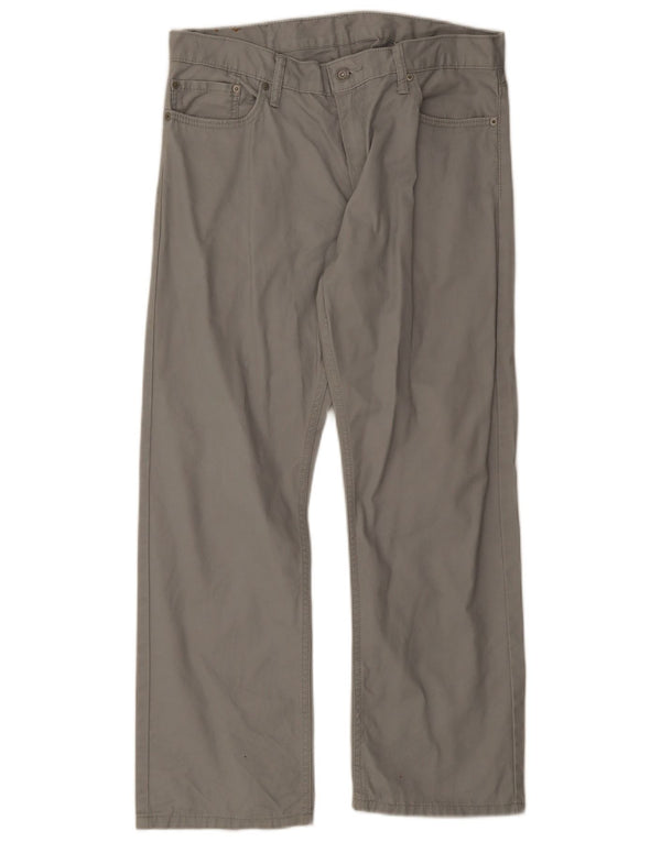 Levi's Uomo 514 Pantaloni casual dritti W38 L30 Cotone grigio