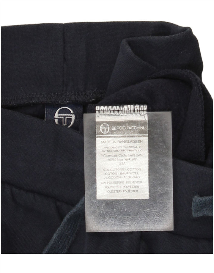 SERGIO TACCHINI Pantaloni da tuta da uomo Joggers medi in cotone blu navy