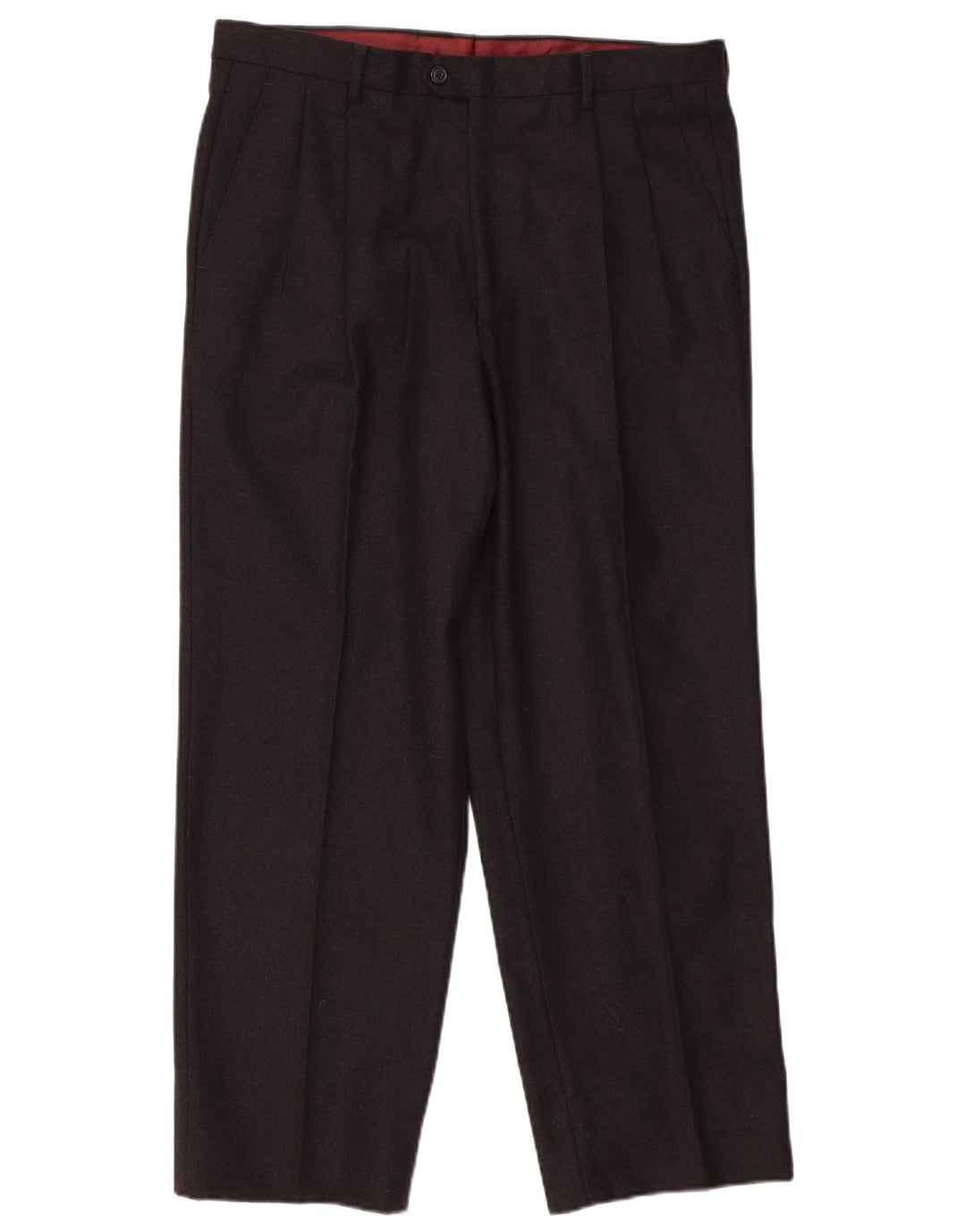 Pantaloni da abito da uomo con pegging Titanus IT 52 XL W36 L29 Lana vergine grigia