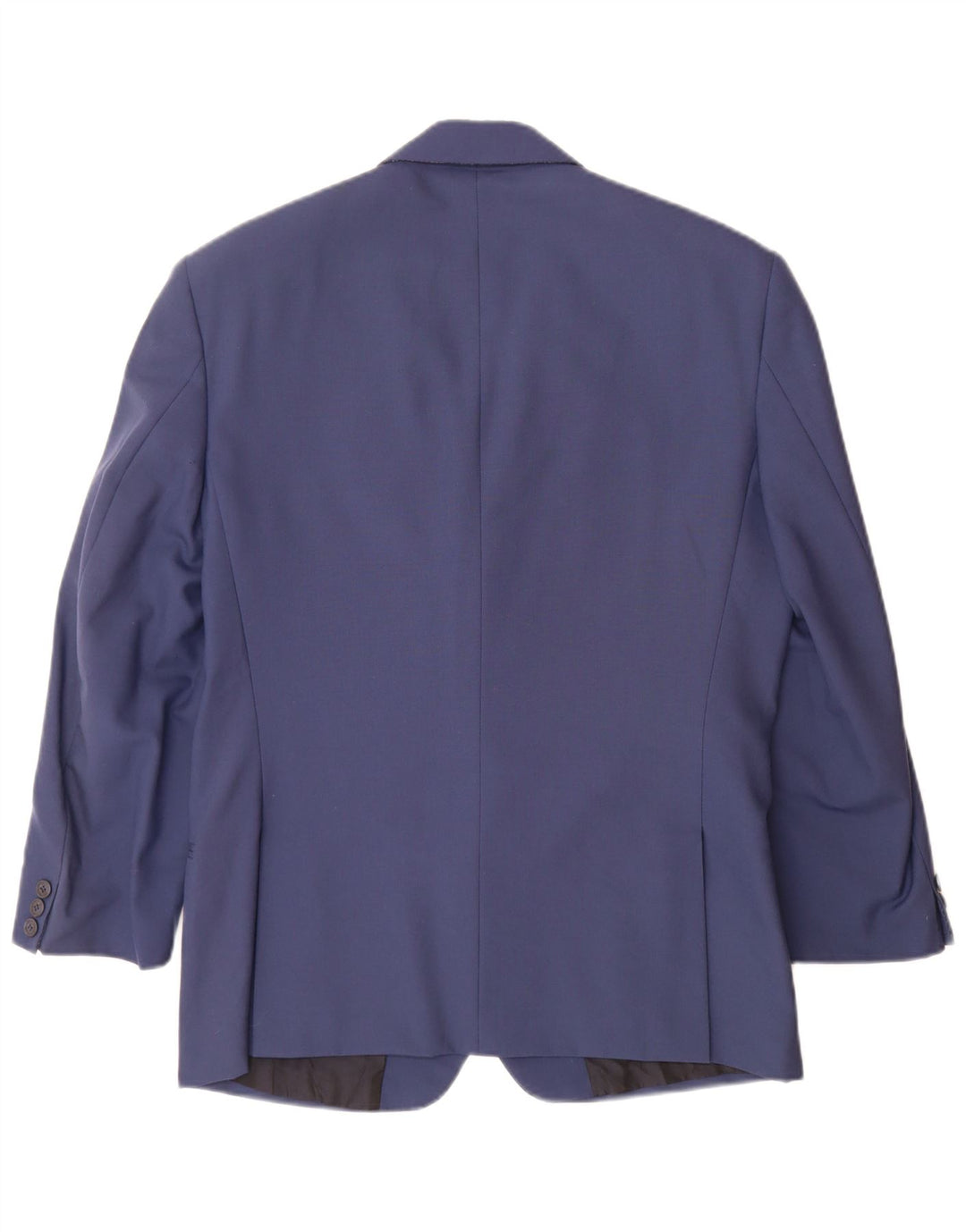 Biagiotti Giacca Blazer da Uomo a 2 Bottoni UK 38 Blu Medio in Lana Nuova