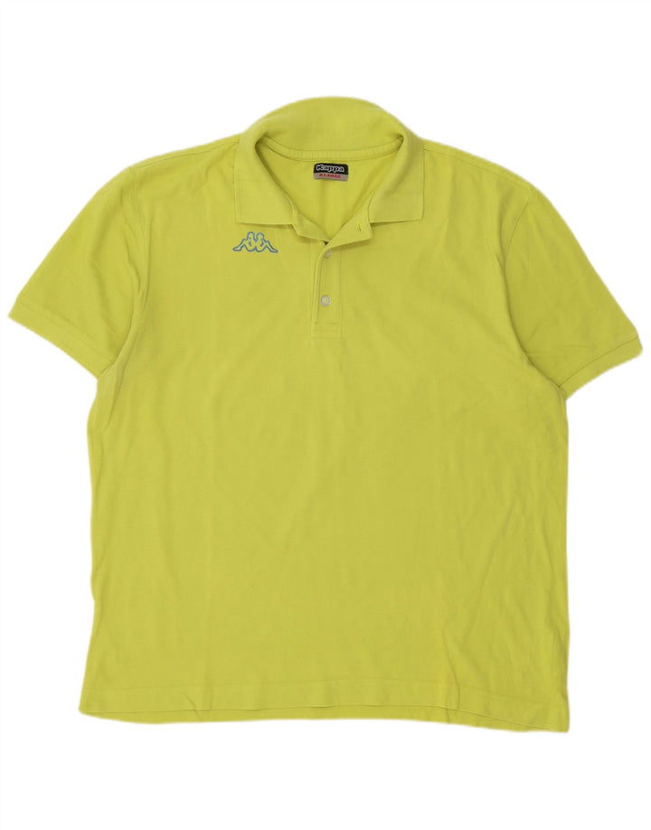 Polo Kappa Uomo XL Cotone Giallo