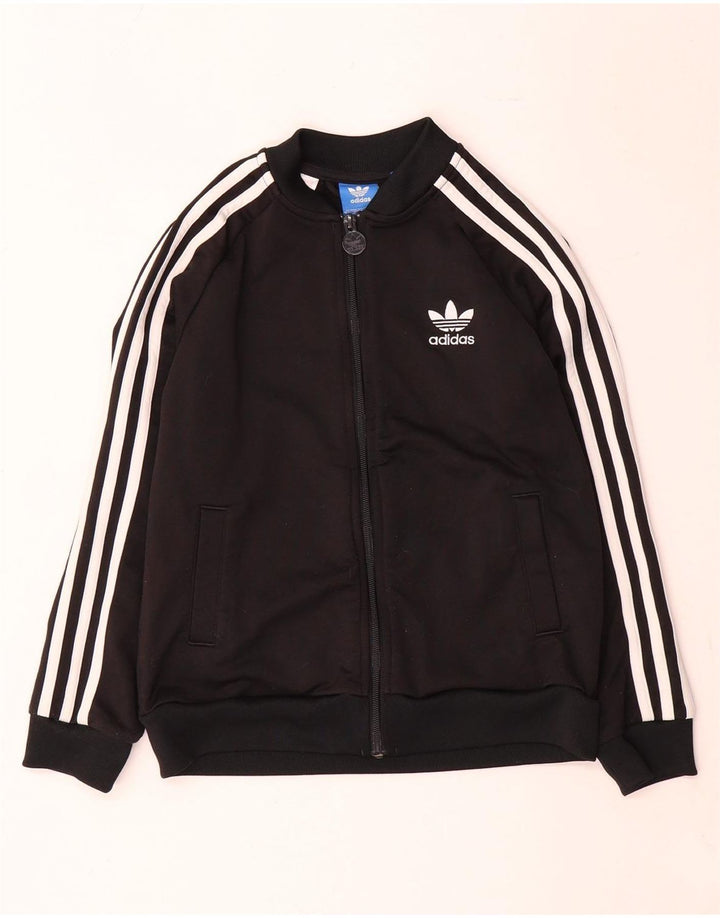 Giacca Top della tuta da ragazzo Adidas 9-10 anni in poliestere nero