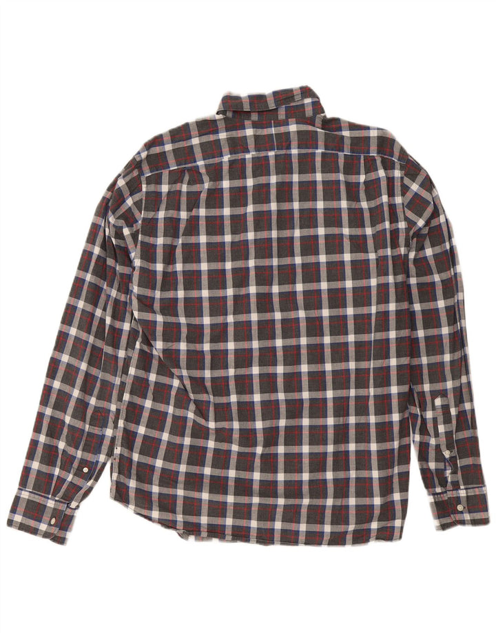 Camicia slim da uomo J. Crew a quadri grigi grandi
