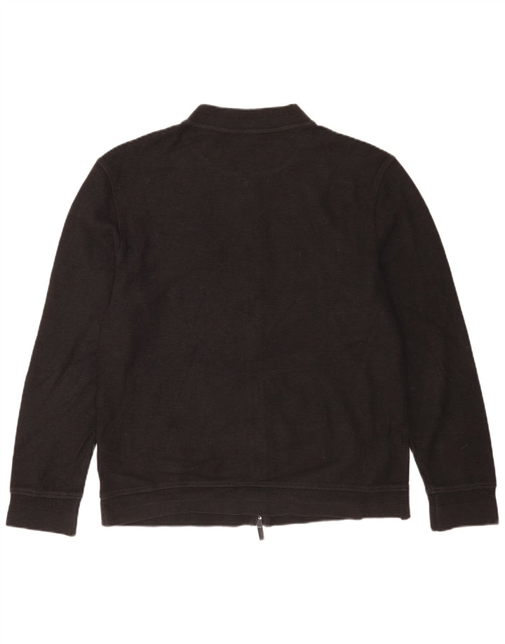 Maglione cardigan da uomo Massimo Dutti grande cotone nero