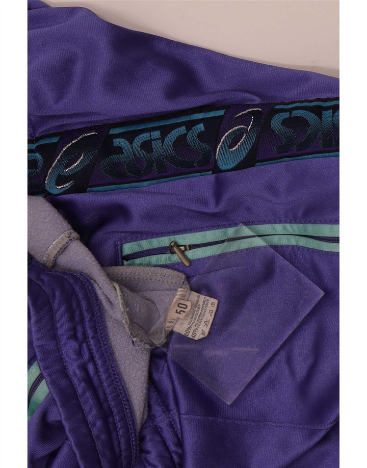 Pantaloni da tuta grafica da uomo Asics IT 50 color block viola medio