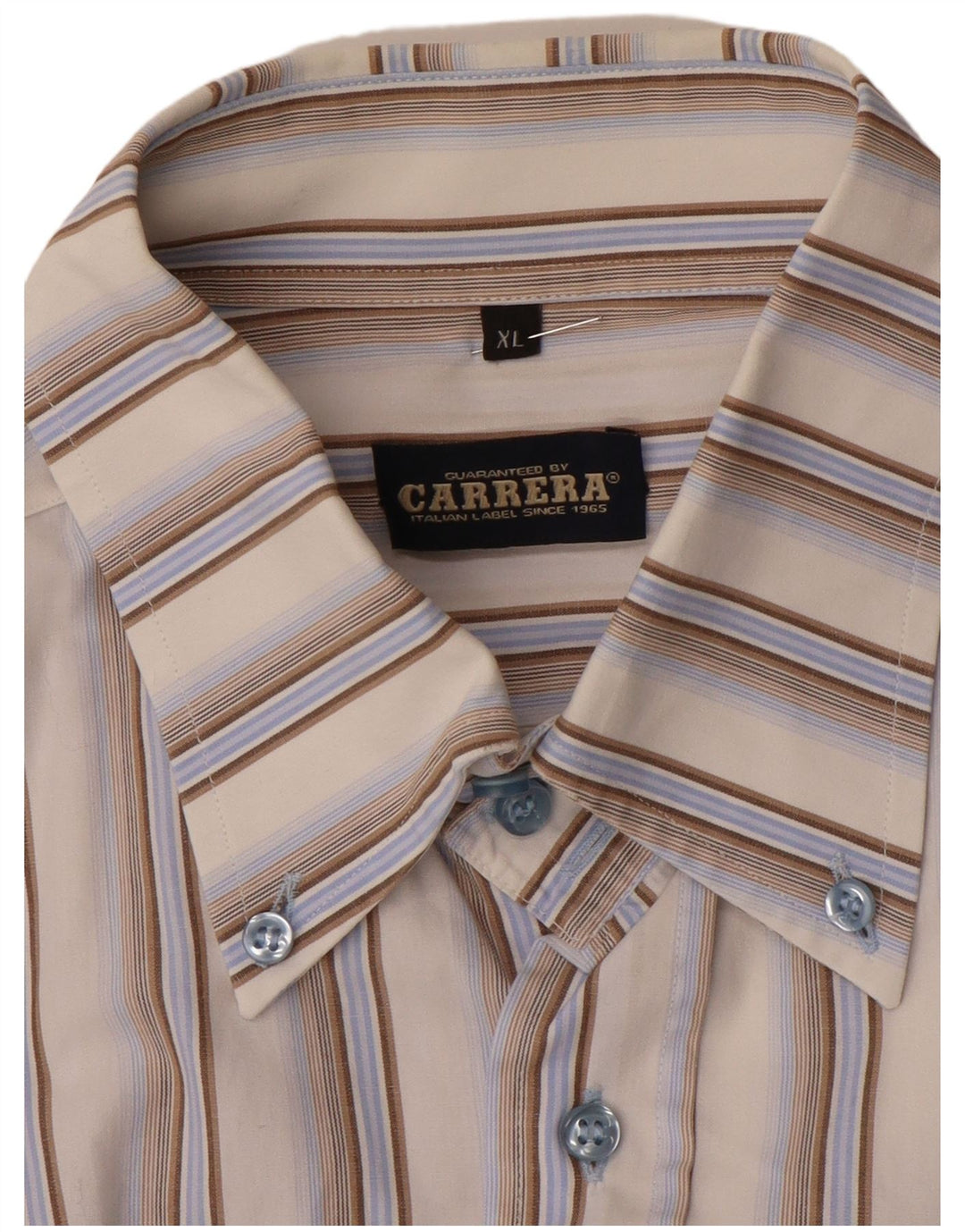 Camicia da uomo Carrera XL a righe beige