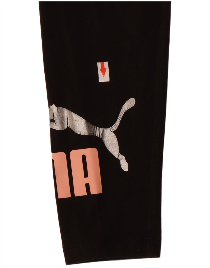 Leggings grafici per ragazze Puma 9-10 anni neri