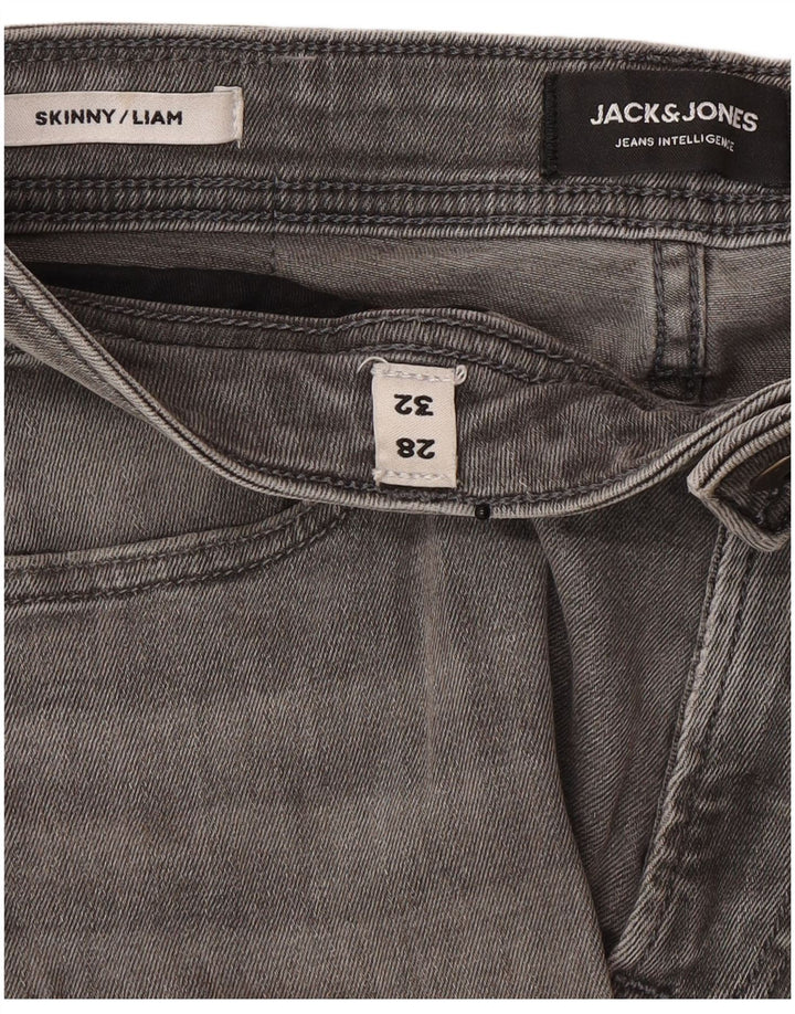 Jeans skinny Liam da uomo Jack & Jones W28 L32 Grigi