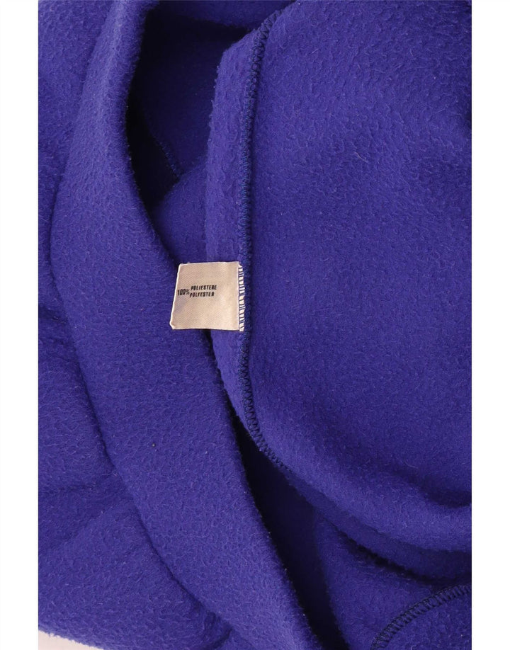 Maglione in pile grafico vintage da uomo grande blocco di colori multicolore