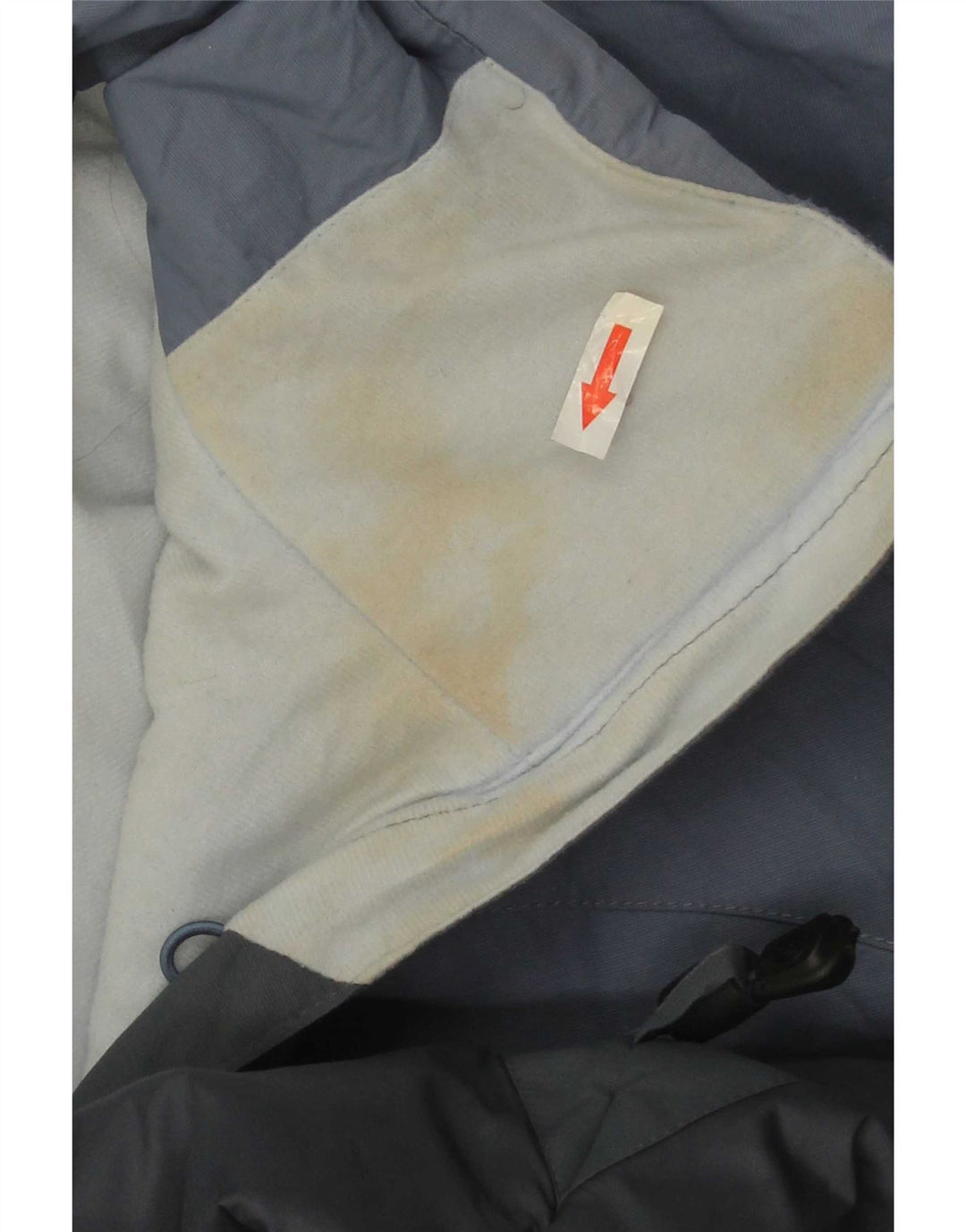 Giacca a vento con cappuccio da donna Columbia UK 14 Colorblock blu medio