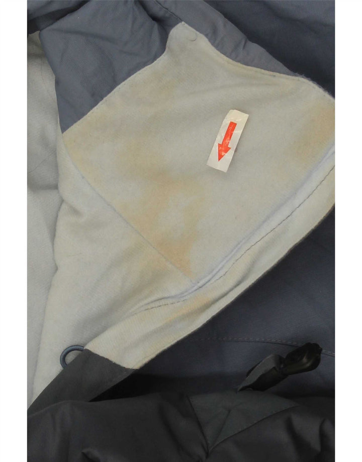 Giacca a vento con cappuccio da donna Columbia UK 14 Colorblock blu medio