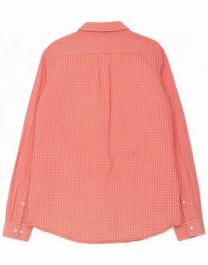 Camicia da uomo Timberland XL in cotone a quadretti rosso