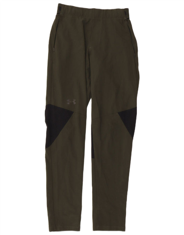 Pantaloni da tuta con grafica da uomo UNDER ARMOUR Small Khaki Colourblock
