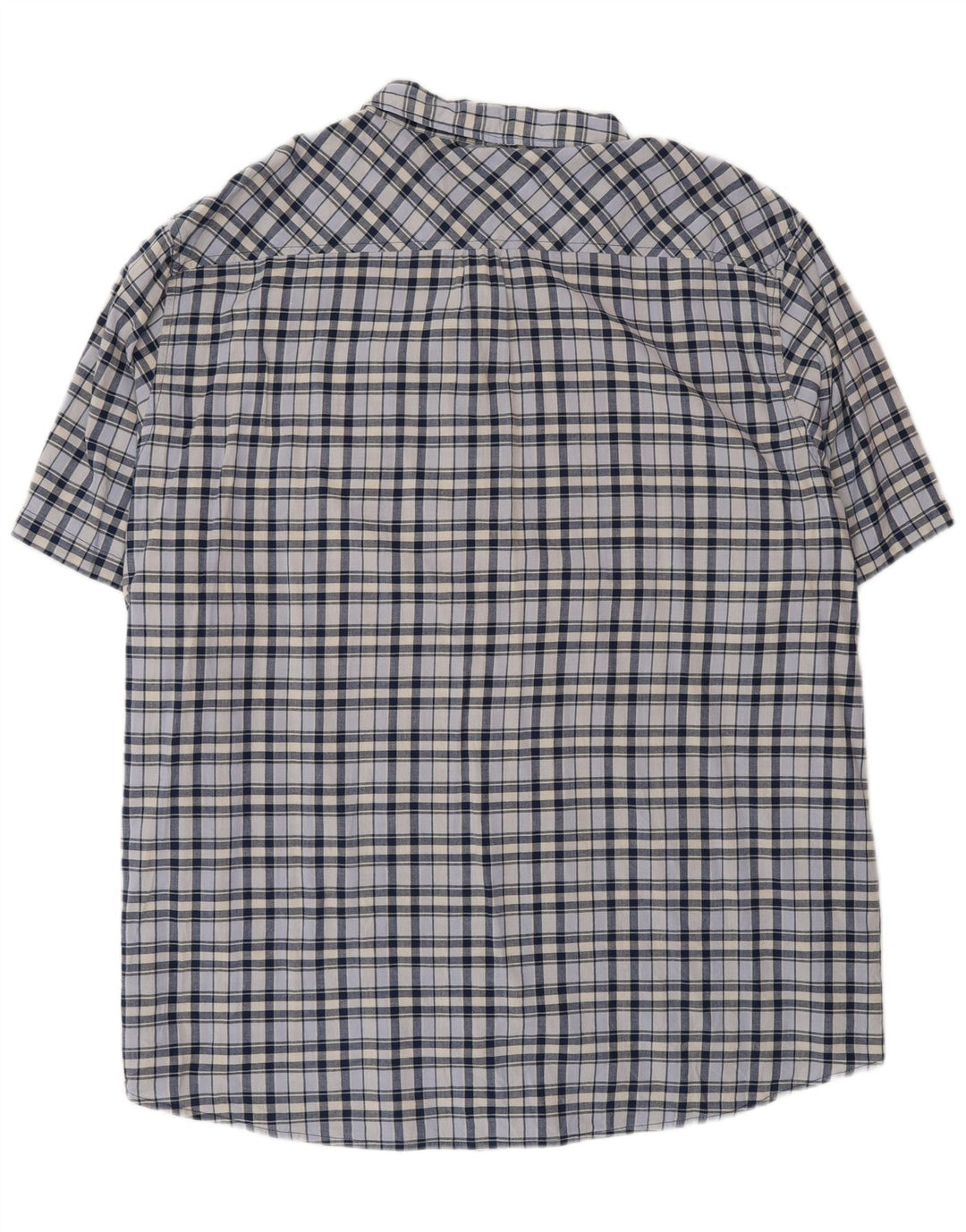 Camicia Lee da uomo a maniche corte vestibilità regolare 5XL cotone a quadri blu