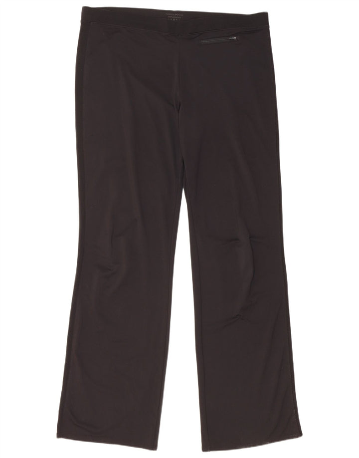 Pantaloni da tuta da donna Marks & Spencer UK 16 Large Nero Poliestere