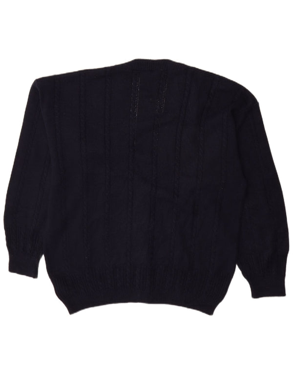 Maglione cardigan da uomo BIBO IT 52 Large in cotone blu navy