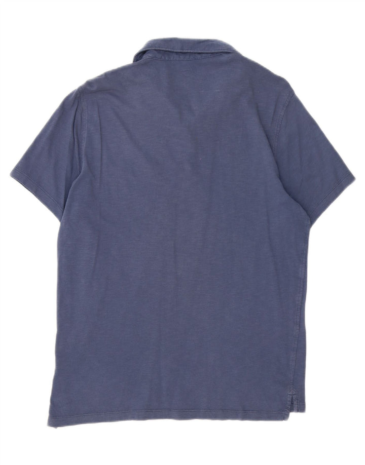 Polo da uomo tinta in capo J. CREW in cotone blu navy medio