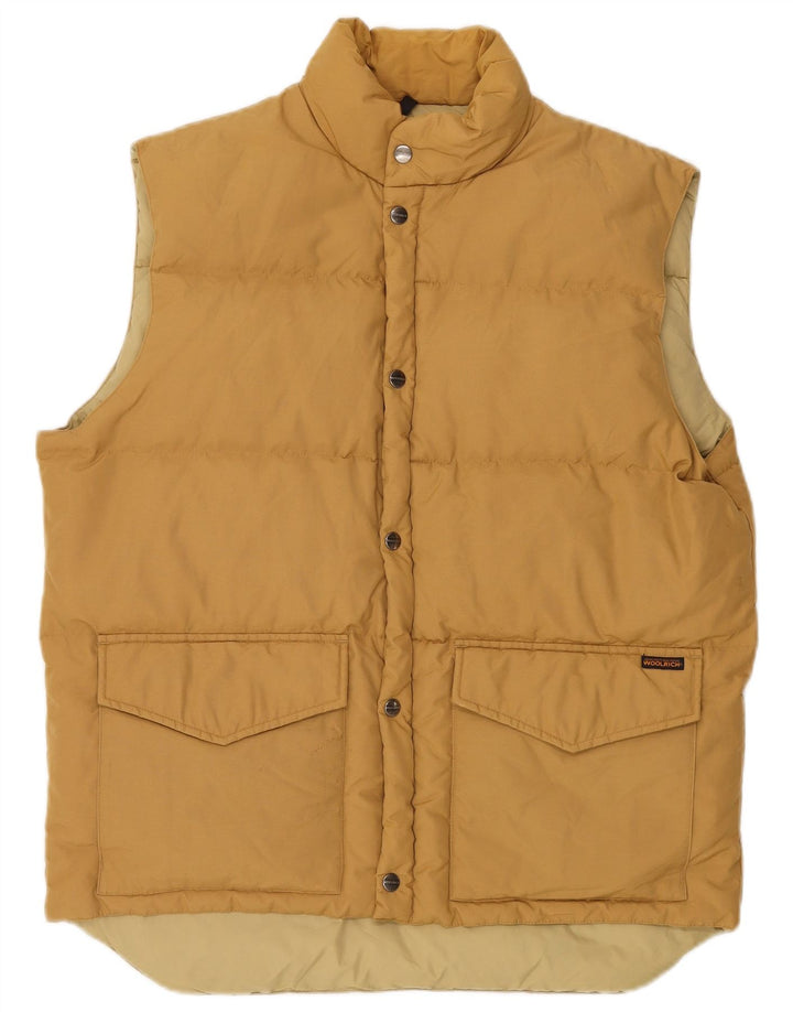 Gilet imbottito da uomo Woolrich UK 40 grande nylon giallo