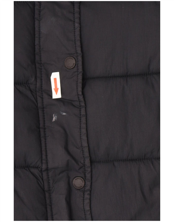 Giacca imbottita da donna Superdry UK 8 Small nylon nero