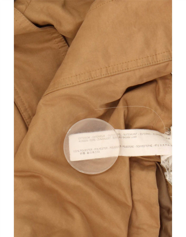 Giacca Parka con cappuccio da donna Zara UK 6 XS Poliestere beige