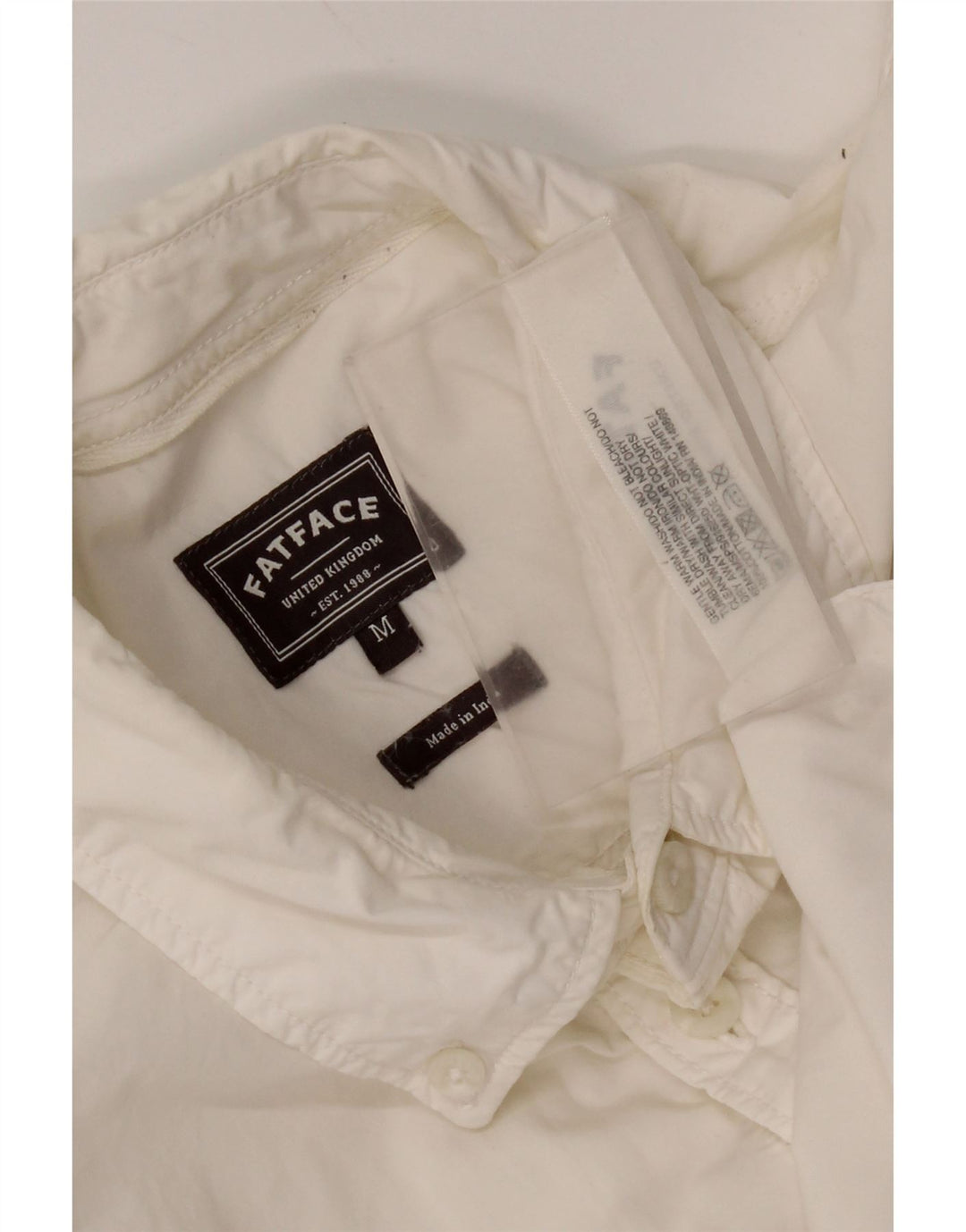 Camicia da uomo Fat Face in cotone bianco medio