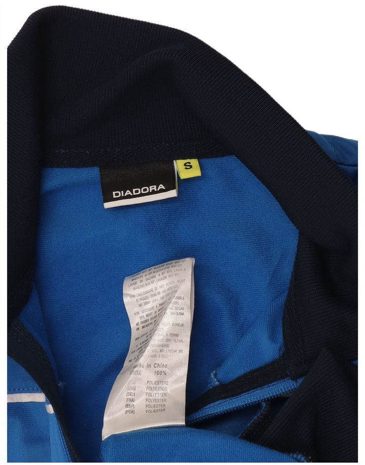 Giacca da tuta da uomo Diadora Small Blue Colourblock in poliestere