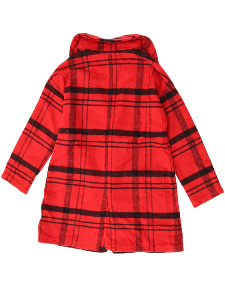 Cappotto per ragazze Marks & Spencer 11-12 anni in poliestere scozzese rosso