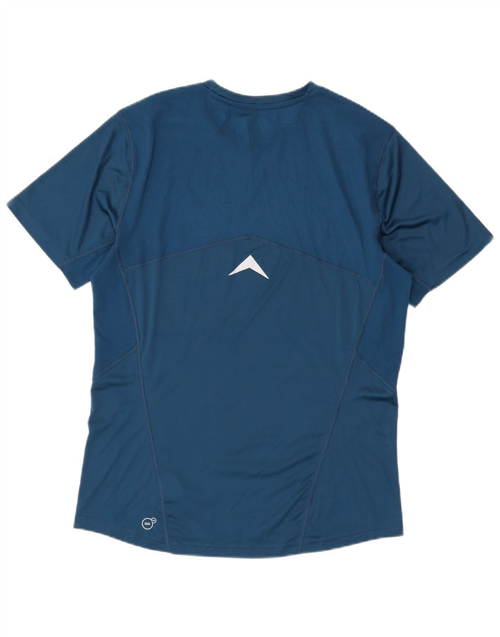 T-shirt grafica da uomo Puma Top in poliestere geometrico blu medio
