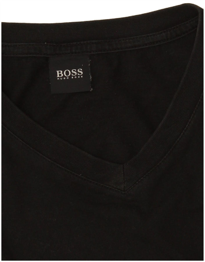 T-shirt da uomo HUGO BOSS Top Small in cotone nero