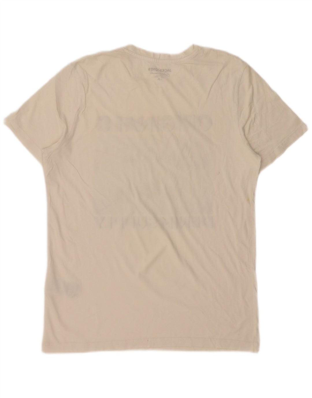 JACK & JONES T-shirt con grafica originale da uomo in cotone bianco medio